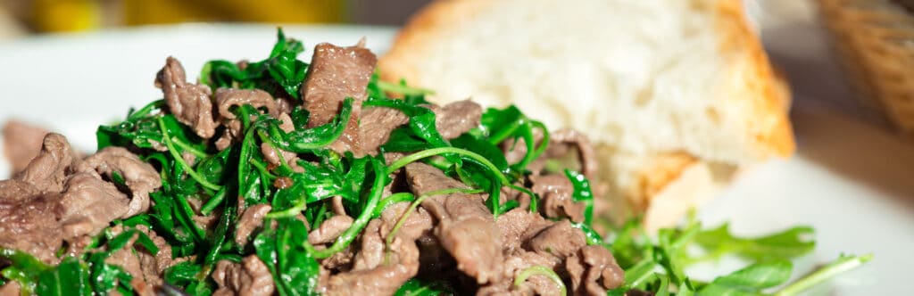 Straccetti di vitello con verdure