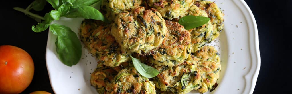 polpette di zucchine e ricotta a basso contenuto di istamina